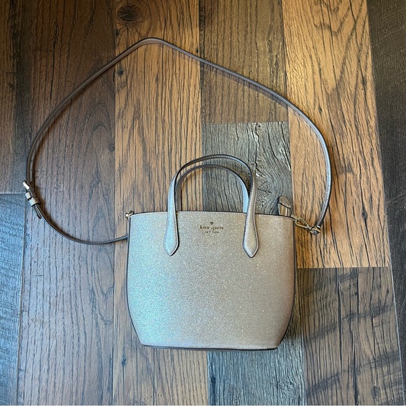 Kate Spade Glitter Gold Satchel Bag - Picture 2 of 16